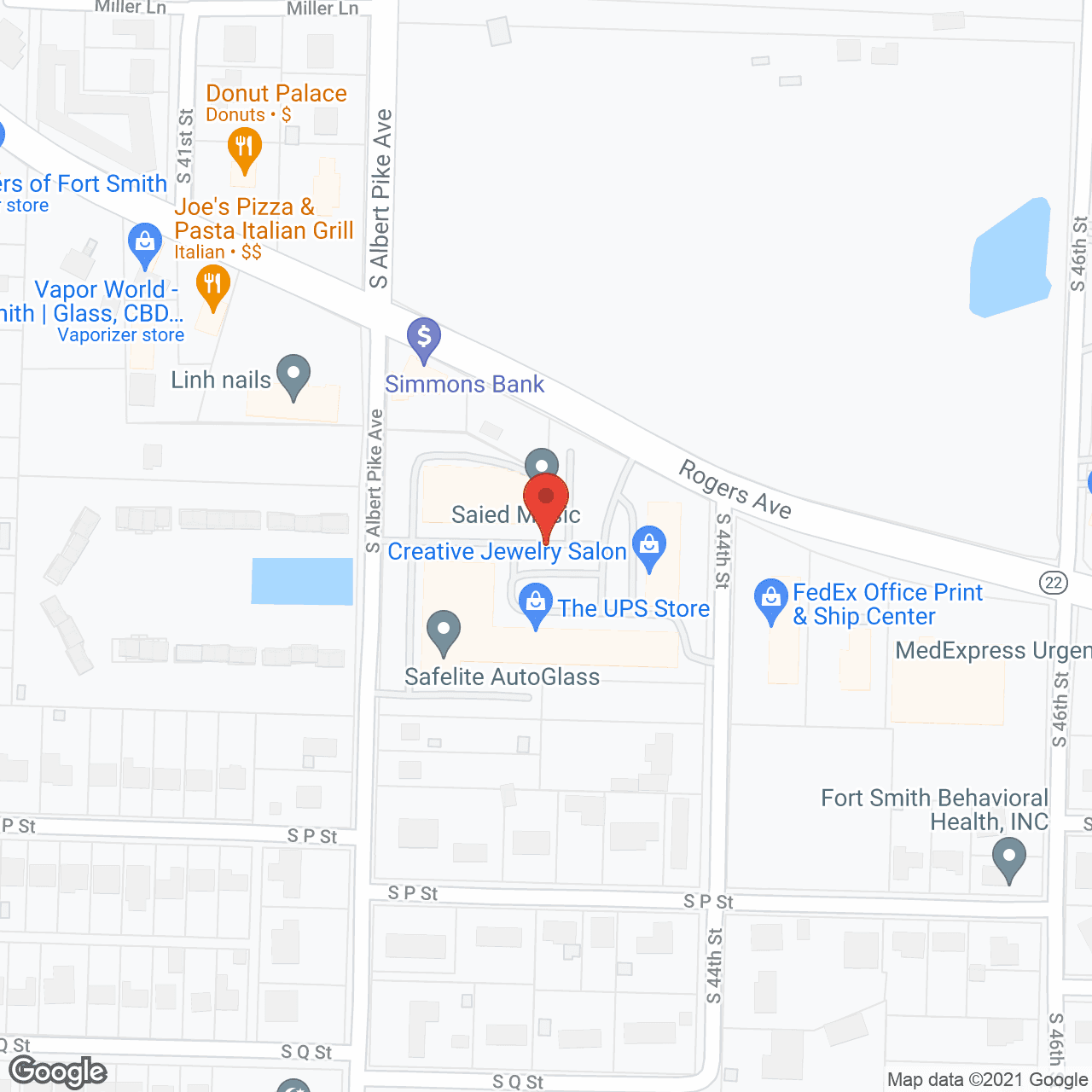 Peachtree Hospice in google map