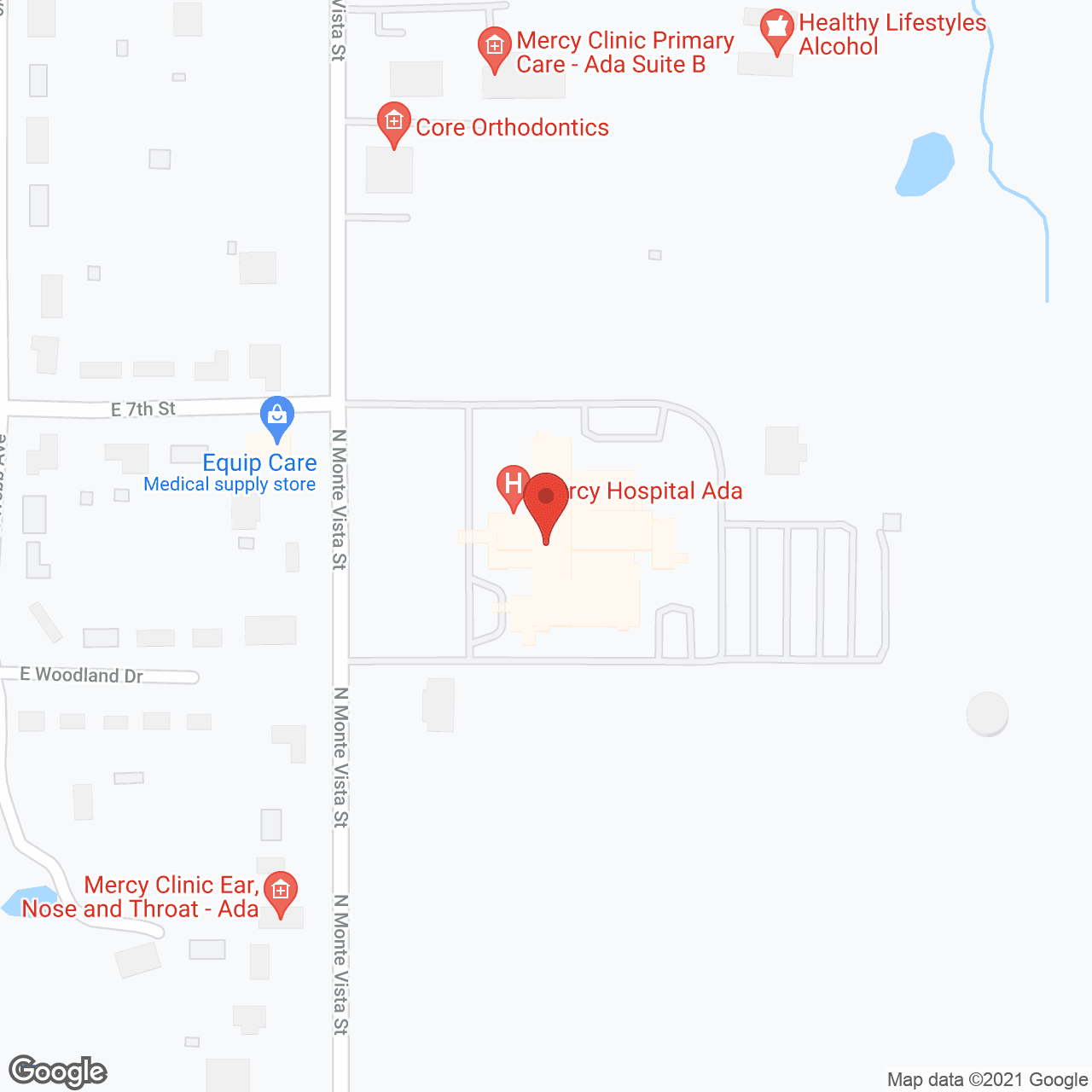 Valley View Regional Hospital in google map