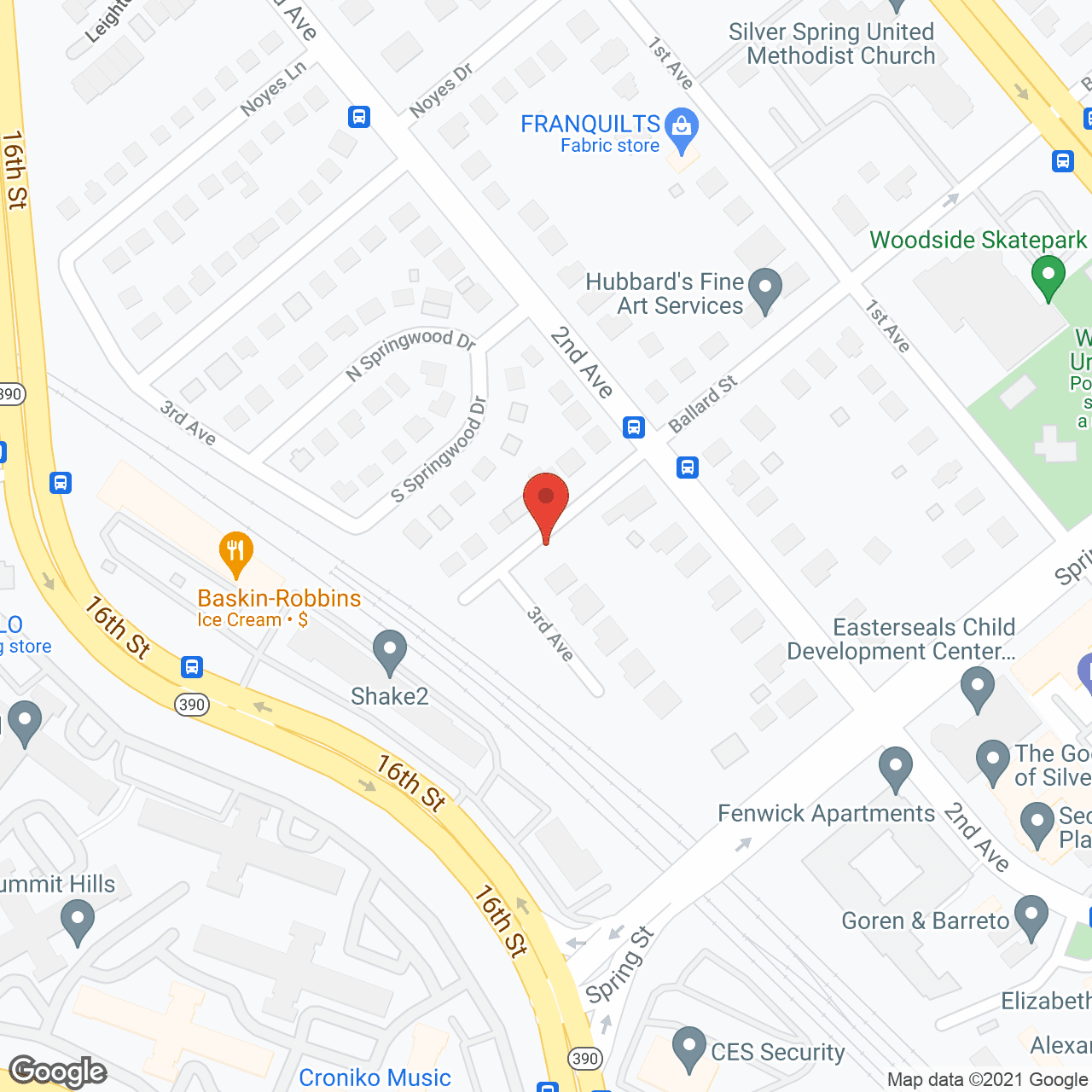 Nest and Care in google map