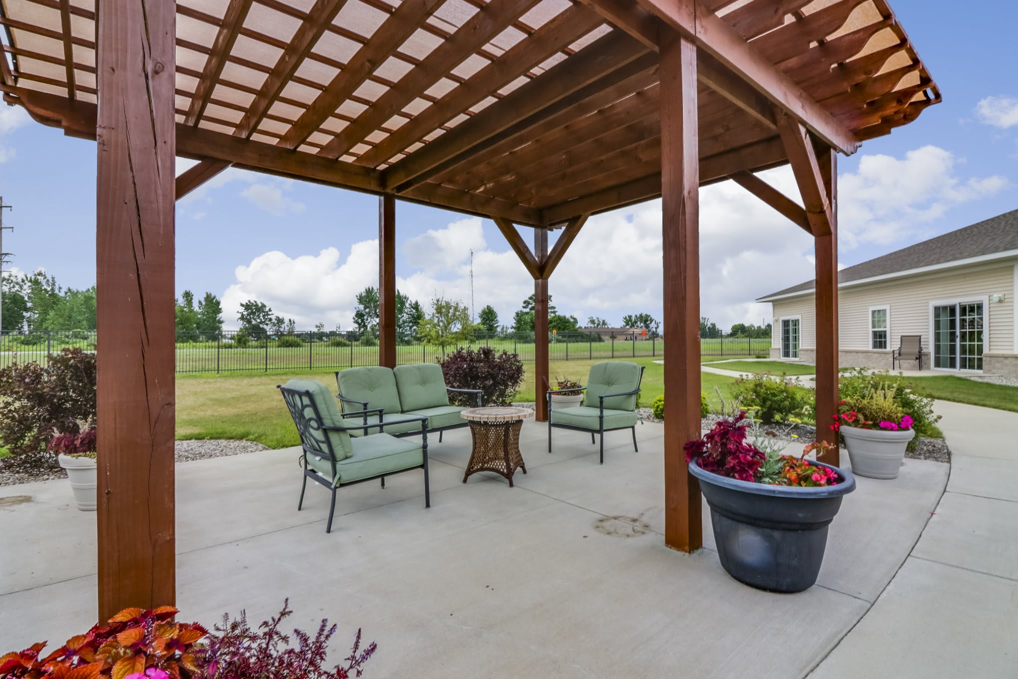 Bayfield Assisted Living and Memory Care patio